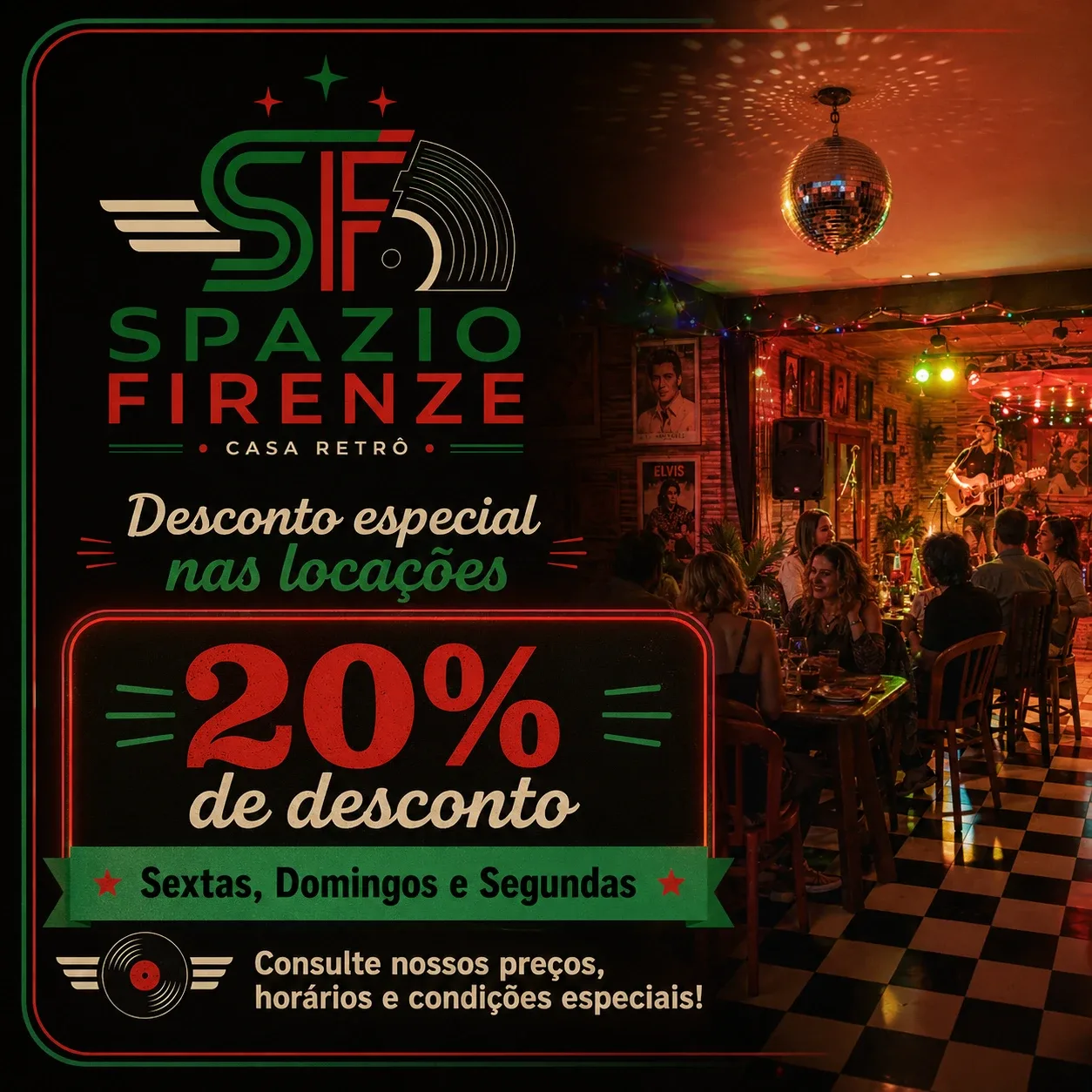 Spazio Firenze - Salão de Festas Tema Retrô