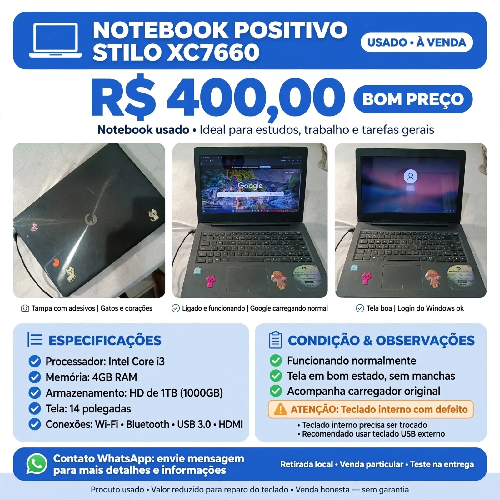 Vendo Notebook