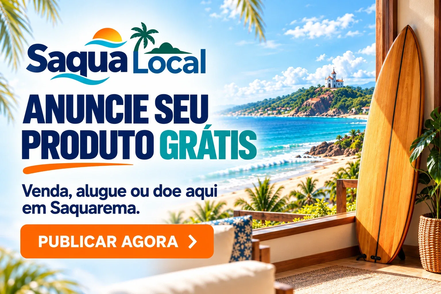 Anuncie seu produto grátis no Saqua Local. Venda, alugue ou doe em Saquarema.
